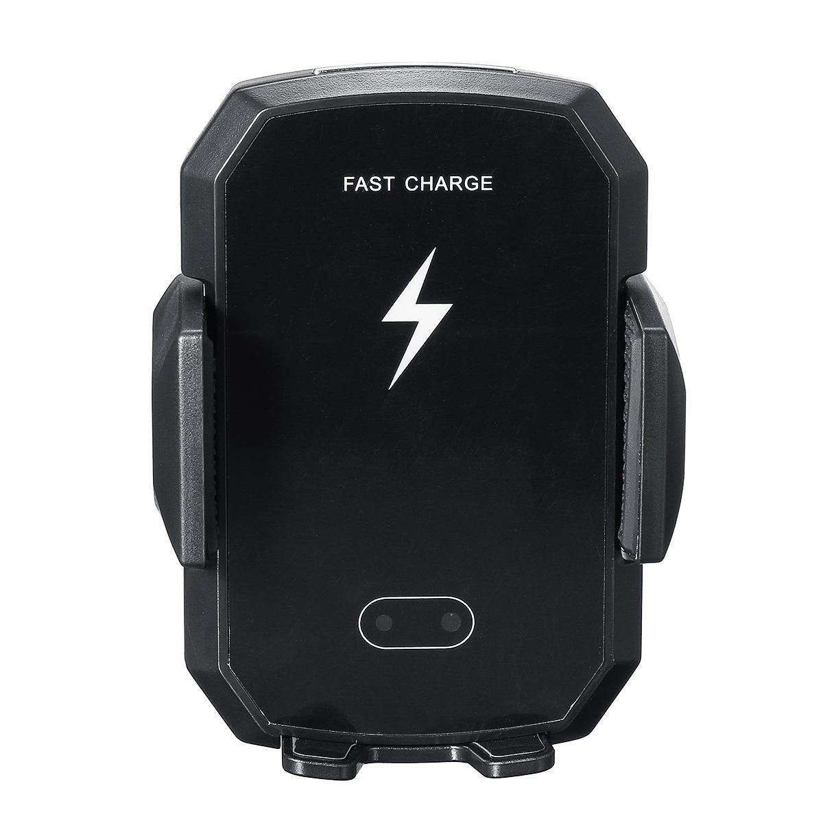 Wireless Charger Charging Car Phone Holder Infrared Sensor Bracket for Mobile Phone BLACK COLOR