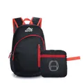 22L Outdoor Folding Backpack Waterproof Shoulder Rucksack Storage Bag Men Women Sports Travel BLACK