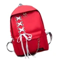 15L Canvas Backpack Student School Rucksack Shoulder Bag Outdoor Travel RED