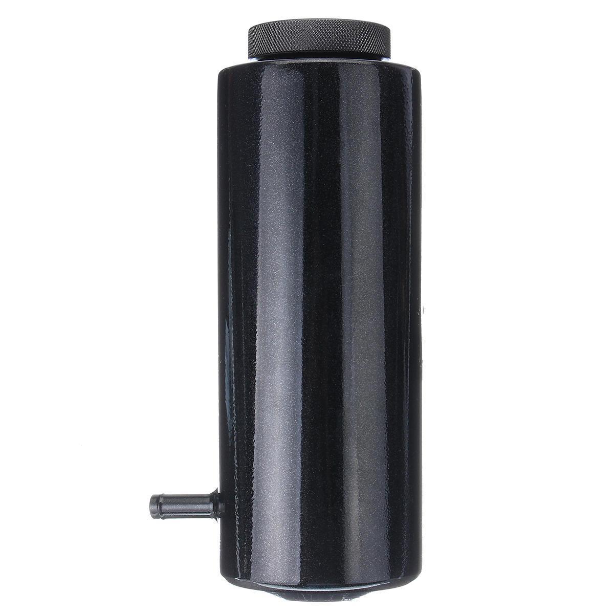 800ml Cylinder Radiator Overflow Reservoir Coolant Tank Black/Blue Aluminum Can BLACK COLOUR