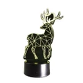 Creative Christmas Elk USB 3D LED Lights Colorful Touch Night Light Gift