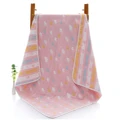 6 Layers of Gauze Bath Towel Soft Baby Children's Bath Towel Strong Absorbent Dry Cleaning Towel-Pink