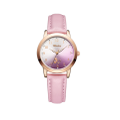 Creative Belt Girl Watch Fashion Trend Cute Mickey Quartz Watch Stainless Steel and Leather Casual Quartz Watch-Pink