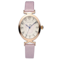 Creative Belt Girl Watch Fashion Simple Cute Mickey Quartz Watch Stainless Steel and Leather Casual Quartz Watch-Pink
