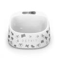 Pet Fedding Bowl Automatic Weighing Food Dog Food Bowl Digital Feeding Bowl Stand Dog Feeder Drinking Bowls-Grey
