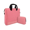 14.1 Inch Waterproof and Wear-resistant Laptop Bag Notebook Liner Bag Business Exhibition Bag-21#-Pink