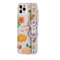 Creative Cartoon Line Dog Wrist Strap Protective Cover for IPhone12 6.1 Inches-Yellow