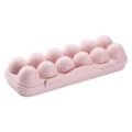 3PCS Home Egg Storage Box Refrigerator Storage Box Dividing Grid Egg Storage Container, SIZE:12 Grid, Color:Pink