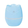 Rose Humidifier USB Mini Desktop Office Air Purifier with Night Light, Capacity: 50mL (Blue)