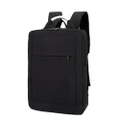 Nylon Double Shoulders School Bag Travel Backpack Bag (Black)
