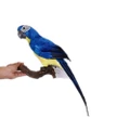 45CM Simulation Parrot Simulation Bird Macaw Foam Feather Parrot Sen Gardening Decoration, Color:Blue