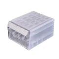 Transparent 34 Grid Dual Layered Drawer Type Large Capacity Fresh Egg Box