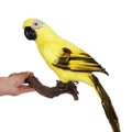45CM Simulation Parrot Simulation Bird Macaw Foam Feather Parrot Sen Gardening Decoration, Color:Yellow