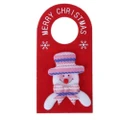 4 PCS Merry Christmas Family Hotel Door Hanging Pendant Ornament(Snowman)