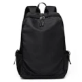 Casual Simple Outdoor Sports Travel Backpack USB Charging Laptop Bag Student School Bag for 15.6 inches Laptops iPads BLACK