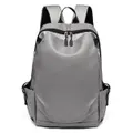 Casual Simple Outdoor Sports Travel Backpack USB Charging Laptop Bag Student School Bag for 15.6 inches Laptops iPads GRAY