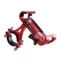 Aluminum Alloy 360 Degree Rotation Bike Bicycle Handlebar Stand Mount Holder For Mobile Cell Phone Red_360 Degree Rotation