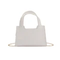 Vintage Women Solid Color PU Leather Shoulder Crossbody Messenger Bag Casual Ladies Chain Small Handbag