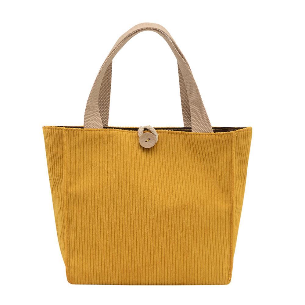 Handbag Female Travel Tote Fashion Women Corduroy Solid Color Handbag Casual Ladies Shoulder for Shopping