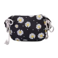 Popular Simple Female Daily Bag Simple Daisy Crossbody Bags Women Canvas Flower Pleated Shoulder Phone Pouch