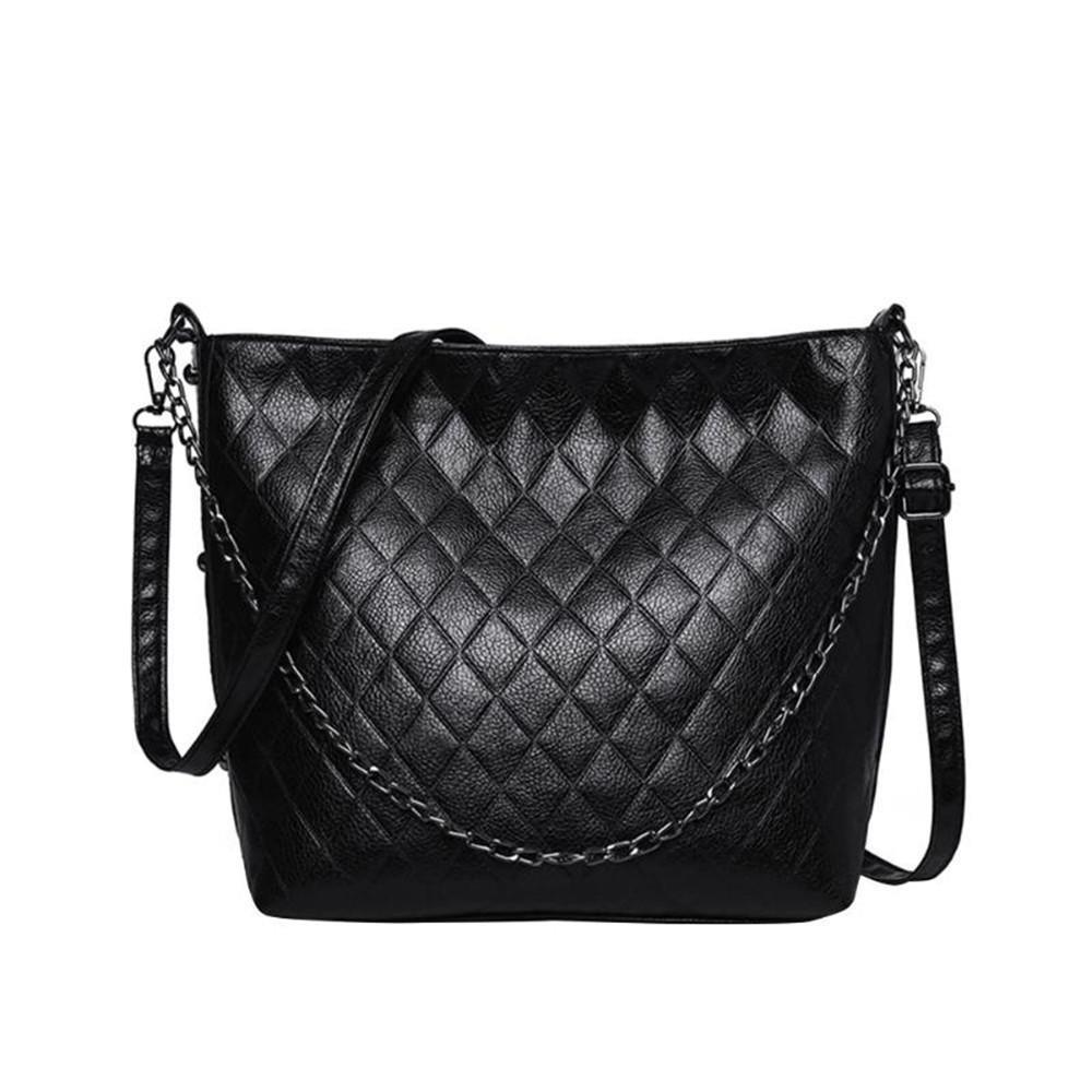 Fashion Women Handbag PU Leather Large Shoulder Bag Pu Leather Shoulder Messenger Large Totes Bag