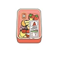 40pcs Food Series stickers Set Kawaii Cartoon Diary Album Stationery Sticker aesthetic Decorative collage planner Album