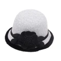 3D Flower Women's hat Felt Outback Fall and Winter Wool Hat with Belt hats winter hats for women elegant