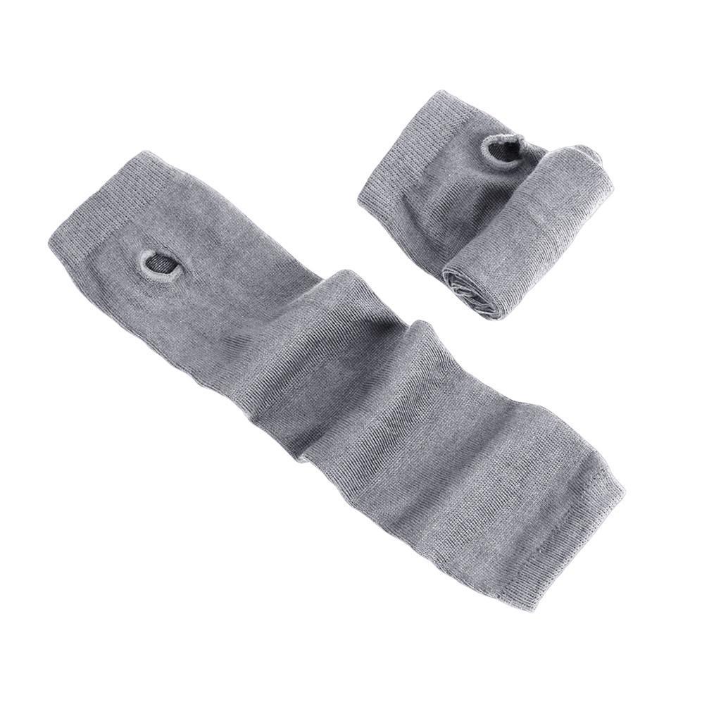 4PAIR Knitted Long Fingerless Mittens Glove Arm Warmer Stretchy Mitten Unisex Crochet Half Finger Long Gloves Hot Selling