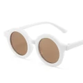 3PCS Children Sunglasses for Girls Round Sunglasses for Kids Cute Personality Baby Anti-UV Sun Glasses