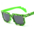 6PCS Fashion Kids Sunglasses Smaller Size Square Mosaic Children Glasses Boys Girls Sports Goggles Glasses Pixel Eyewares