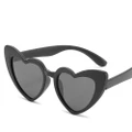 2PCS With Bag Rubber Polaroid Baby Girl Kids Sunglasses Children Heart TR90 Black Pink Heart Sun Glasses for Kids Polarized Flexible