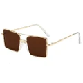 Square Sunglasses Kids Metal Frame Glasses Anti-UV Sun Glasses for Boys Girls Popular Eyewear Children Oculos UV400 Gift