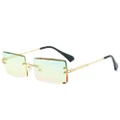 Fashion Square Sunglasses Women Brand Designer Alloy Frame Acrylic Lens Vintage Gradient Glasses Street Style