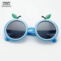 Lovely Fruit Model Polarized Sunglasses for Kids Children Round Colorful Eyeglasses Silicone Frame TAC Lens for Boys Girls Baby