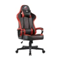 Fortrek Vickers Gaming Chair, Adjustable Swivel Computer Chair, PU Leather, High Back, Ergonomic Office Desk Chair - Red