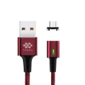 TEGAL ESTAR Magnetic 5A Micro USB Fast Charging Cable 1m Burgundy Red