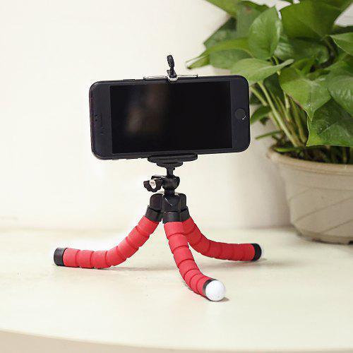 Flexible Mini Octopus Selfie Stick Tripod Smart Phone Stabilizer Bracket Selfie Holder Mount China Red
