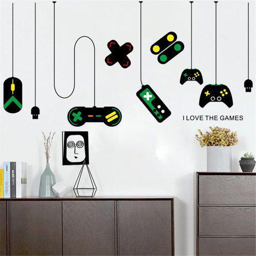 Game Handle Wall Sticker Game Room Wall Decoration Sticker Removable Multi A 20 x 28 inch
