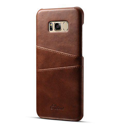 Leather Wallet Vintage Card ID Holder Slot Case for Samsung Galaxy S8 Brown For Samsung Galaxy S8