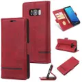 Business Splicing Protective Phone Case for Samsung Galaxy S8 Red