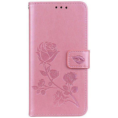 Hat Prince PU Leather TPU Multifunction Phone Case for Samsung Galaxy S9 Pink