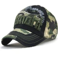 Camo Distressed Baseball Cap Embroidery Curved Bill Dad Hat Cotton Strapback Y000056