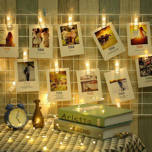 Photo Card Wall Clip Fairy LED String Light Holiday Decoration Warm