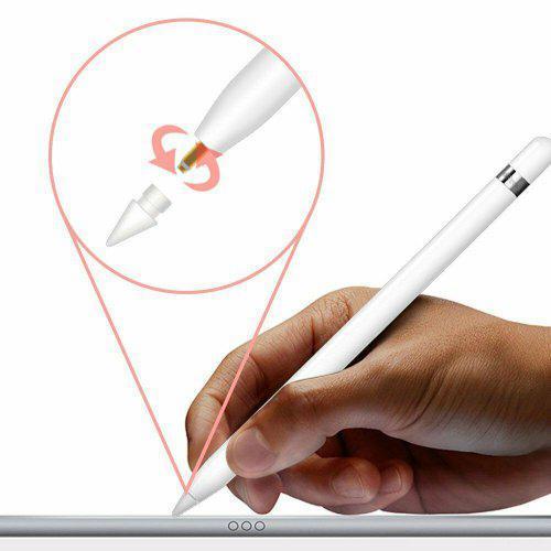 Nib Tip Replacement For Apple Pencil1 2 iPad Pro Stylus Touchscreen Pen 2Pcs White