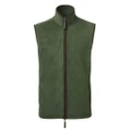 Premier Mens Artisan Fleece Gilet (Moss Green/Brown) (XL)
