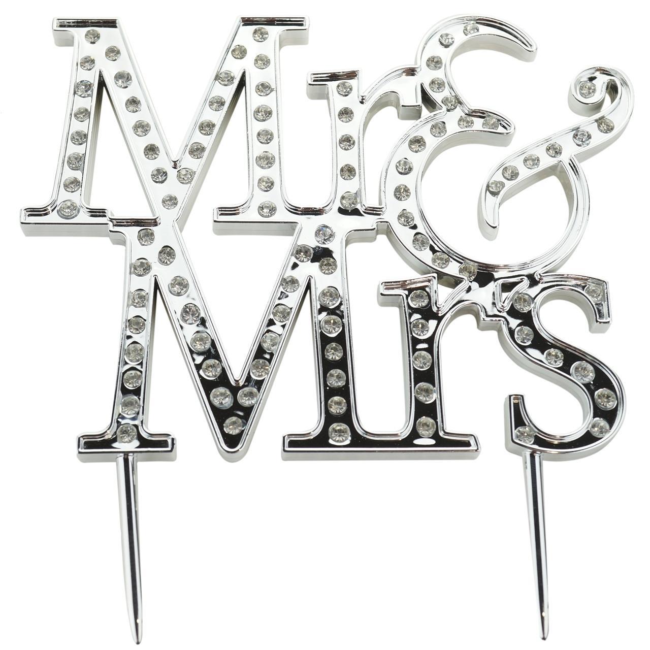 Wedding Cake Topper Mr and Mrs Decorations Supplies