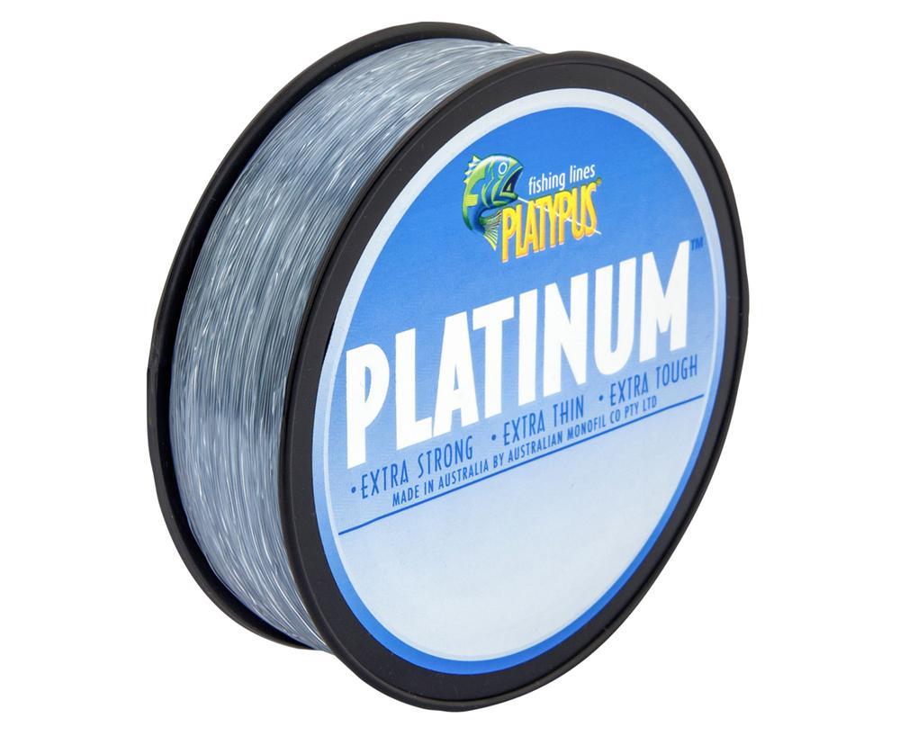 Platypus Platinum Grey Monofilament Fishing Line 300m #20lb