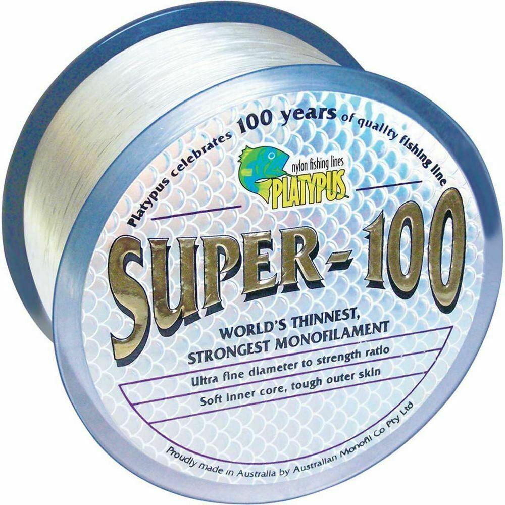 Platypus Super-100 Clear Monofilament Fishing Line 500m #12lb
