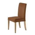 Sherwood Home Premium Faux Suede Rust Dining Chair Cover