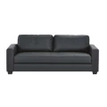 3 Seater Pu Leather Sofa Black